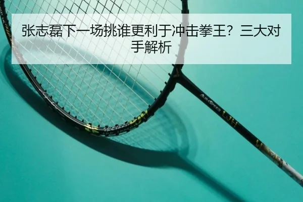 张志磊下一场挑谁更利于冲击拳王？三大对手解析